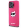 KARL LAGERFELD case IPHONE 16 Pro compatible with MagSafe KLHMP16LSCHPPLF (Sil Choupette Head Print) tok, rózsaszín