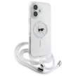 Karl Lagerfeld KLHMP16SHCKHNT iPhone 16, 6.1" hardcase átlátszó Crossbody IML Karl Head Magsafe