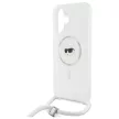 Karl Lagerfeld KLHMP16SHCKHNT iPhone 16, 6.1" hardcase átlátszó Crossbody IML Karl Head Magsafe