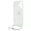 Karl Lagerfeld KLHMP16SHCKHNT iPhone 16, 6.1" hardcase átlátszó Crossbody IML Karl Head Magsafe