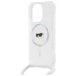 Karl Lagerfeld KLHMP16LHCKHNT iPhone 16, Pro 6.3" hardcase átlátszó Crossbody IML Karl Head Magsafe