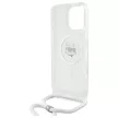 Karl Lagerfeld KLHMP16LHCCHNT iPhone 16, Pro 6.3" hardcase átlátszó IML Choupette Head & Cord Magsafe