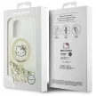 Hello Kitty HKHMP16SLGDIH iPhone 16 6.1", tok, fehér-arany Liquid Glitter Fever MagSafe