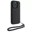 BMW BMHCP16X23RMRLK iPhone 16 Pro Max, 6.9" tok, fekete Signature Leather Wordmark Cord