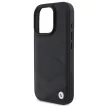 BMW BMHCP16X23RCGPK iPhone 16 Pro Max, 6.9" tok, fekete Sign Leather Crossing Lines Pattern