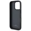 BMW BMHCP16X23RCGPK iPhone 16 Pro Max, 6.9" tok, fekete Sign Leather Crossing Lines Pattern