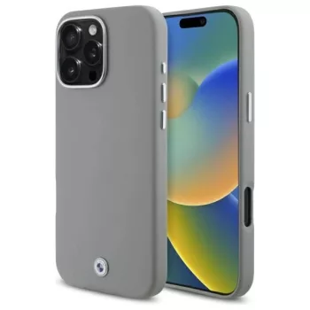   BMW BMHMP16X23PUFWG iPhone 16 Pro Max, 6.9" tok, szürke hardcase Sign Full Wrapped Metal MagSafe