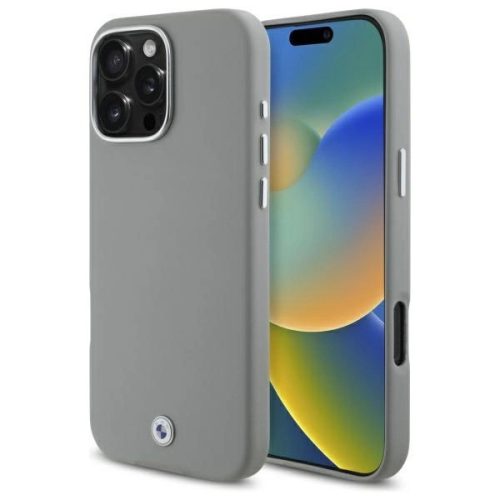 BMW BMHMP16X23PUFWG iPhone 16 Pro Max, 6.9" tok, szürke hardcase Sign Full Wrapped Metal MagSafe