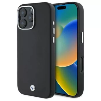   BMW BMHMP16L23PUFWK iPhone 16 Pro 6.3", tok, fekete Sign Full Wrapped Metal MagSafe