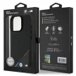 BMW BMHMP16L23PUPDK iPhone 16 Pro 6.3" tok, fekete M Perforated Tricolor Line MagSafe