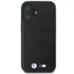 BMW BMHMP16S23PUSPK iPhone 16 6.1" tok, fekete M Perforated And Stitched Line MagSafe