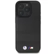 BMW BMHMP16L23PUSPK iPhone 16 Pro 6.3" tok, fekete M Perforated And Stitched Line MagSafe