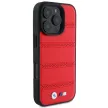 BMW BMHMP16L23PUSPR iPhone 16 Pro 6.3" tok, piros hardcase M Perforated And Stitched Line MagSafe