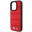 BMW BMHMP16L23PUSPR iPhone 16 Pro 6.3" tok, piros hardcase M Perforated And Stitched Line MagSafe