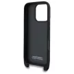 BMW BMHCP16L23PSVTK iPhone 16 Pro 6.3", tok, fekete M Edition Carbon Tricolor Lines & Strap