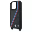 BMW BMHCP16X23PSVTK iPhone 16 Pro Max, 6.9" tok, fekete M Edition Carbon Tricolor Lines & Strap