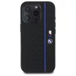 BMW BMHMP16X23SHEB iPhone 16 Pro Max, 6.9" tok, fekete Silicone Hexagon Blue Line MagSafe