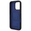 BMW BMHMP16X23SHEB iPhone 16 Pro Max, 6.9" tok, fekete Silicone Hexagon Blue Line MagSafe