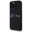 BMW BMHMP16X23SAXK iPhone 16 Pro Max, 6.9" tok, fekete Silicone Middle Stripe MagSafe