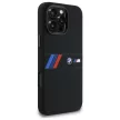 BMW BMHMP16X23SAXK iPhone 16 Pro Max, 6.9" tok, fekete Silicone Middle Stripe MagSafe