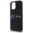 BMW BMHMP16X23SAXK iPhone 16 Pro Max, 6.9" tok, fekete Silicone Middle Stripe MagSafe