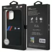BMW BMHMP16X23SAXK iPhone 16 Pro Max, 6.9" tok, fekete Silicone Middle Stripe MagSafe