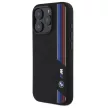 BMW BMHMP16X23SCUK iPhone 16 Pro Max, 6.9" tok, fekete Silicone Cut Tricolor Lines MagSafe