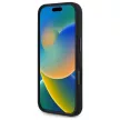 BMW BMHMP16X23SCUK iPhone 16 Pro Max, 6.9" tok, fekete Silicone Cut Tricolor Lines MagSafe