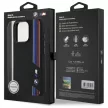 BMW BMHMP16X23SCUK iPhone 16 Pro Max, 6.9" tok, fekete Silicone Cut Tricolor Lines MagSafe