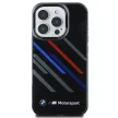 BMW BMHCP16X23HTRAK iPhone 16 Pro Max 6.9" tok, fekete hardcase Motosport IML Random Stripes, tok, fekete