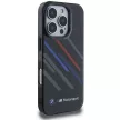 BMW BMHCP16X23HTRAK iPhone 16 Pro Max 6.9" tok, fekete hardcase Motosport IML Random Stripes, tok, fekete