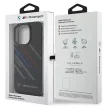 BMW BMHCP16X23HTRAK iPhone 16 Pro Max 6.9" tok, fekete hardcase Motosport IML Random Stripes, tok, fekete