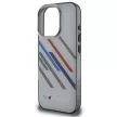 BMW BMHCP16X23HTRAG iPhone 16 Pro Max 6.9" tok, szürke hardcase Motosport IML Random Stripes
