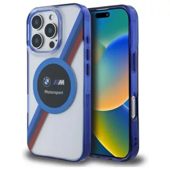   BMW BMHMP16X23HTPUT iPhone 16 Pro Max, 6.9" tok, átlátszó hardcase Motosport IML Circle MagSafe