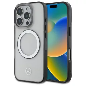   Mercedes MEHMP16L23HUOKC iPhone 16 Pro, 6.3" átlátszó hardcase Printed logo MagSafe