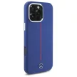 Mercedes MEHMP16X23SUMRV iPhone 16 Pro, Max 6.9" tok, kék hardcase Silicone tok, piros Stripe MagSafe