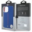 Mercedes MEHMP16X23SUMRV iPhone 16 Pro, Max 6.9" tok, kék hardcase Silicone tok, piros Stripe MagSafe