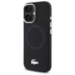 Lacoste LCHMP16SSMAK iPhone 16 6.1", tok, fekete Silicone Croco Logo MagSafe
