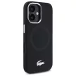 Lacoste LCHMP16SSMAK iPhone 16 6.1", tok, fekete Silicone Croco Logo MagSafe
