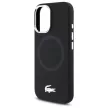 Lacoste LCHMP16SSMAK iPhone 16 6.1", tok, fekete Silicone Croco Logo MagSafe