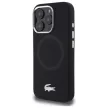 Lacoste LCHMP16LSMAK iPhone 16 Pro 6.3", tok, fekete Silicone Croco Logo MagSafe