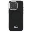 Lacoste LCHMP16LSMAK iPhone 16 Pro 6.3", tok, fekete Silicone Croco Logo MagSafe