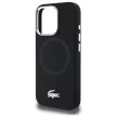 Lacoste LCHMP16LSMAK iPhone 16 Pro 6.3", tok, fekete Silicone Croco Logo MagSafe