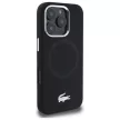Lacoste LCHMP16XSMAK iPhone 16 Pro Max, 6.9" tok, fekete Silicone Croco Logo MagSafe