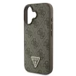 Guess GUHCP16SP4TDSCPW iPhone 16 6.1" tok, barna hardcase Leather Metal Logo Strass Crossbody