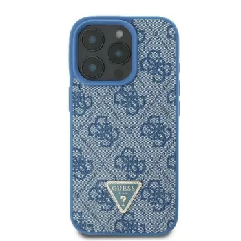   Guess GUHCP16SP4TDSCPB iPhone 16 6.1" tok, kék hardcase Leather Metal Logo Strass Crossbody