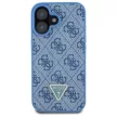 Guess GUHCP16SP4TDSCPB iPhone 16 6.1" tok, kék hardcase Leather Metal Logo Strass Crossbody