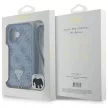 Guess GUHCP16SP4TDSCPB iPhone 16 6.1" tok, kék hardcase Leather Metal Logo Strass Crossbody