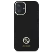 Guess GUHCP16SM4DGPK iPhone 16 6.1", tok, fekete Silicone Logo Strass 4G