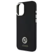 Guess GUHCP16SM4DGPK iPhone 16 6.1", tok, fekete Silicone Logo Strass 4G